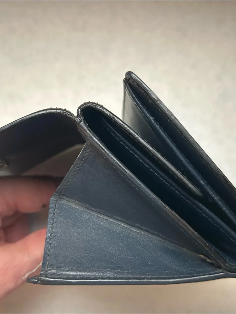 VTG Louis Vuitton Elise Compact Wallet in Monogram Mat Vernis Gray Leather - Picture 12 of 14